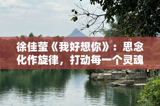 徐佳莹《我好想你》：思念化作旋律，打动每一个灵魂