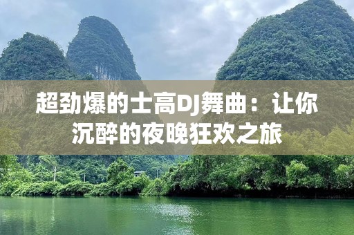 超劲爆的士高DJ舞曲：让你沉醉的夜晚狂欢之旅
