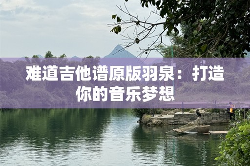 难道吉他谱原版羽泉：打造你的音乐梦想