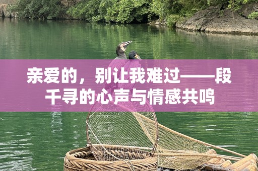 亲爱的，别让我难过——段千寻的心声与情感共鸣