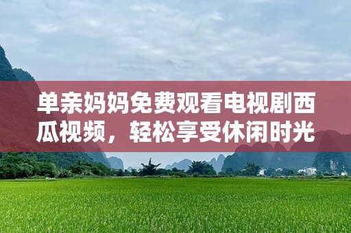 单亲妈妈免费观看电视剧西瓜视频，轻松享受休闲时光！