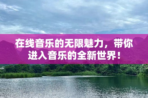 在线音乐的无限魅力，带你进入音乐的全新世界！