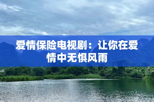 爱情保险电视剧：让你在爱情中无惧风雨