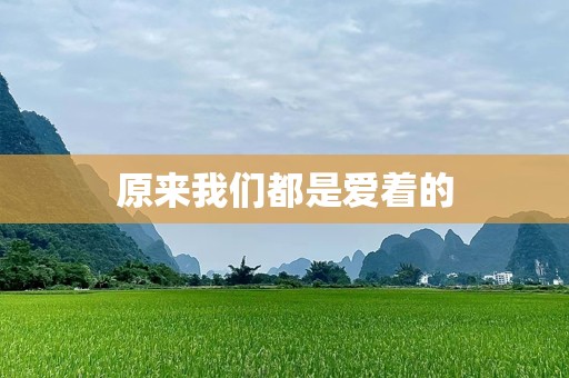 原来我们都是爱着的