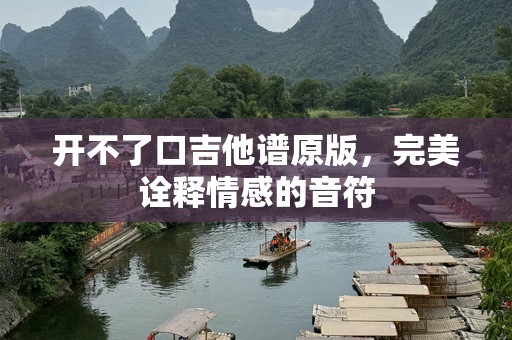 开不了口吉他谱原版，完美诠释情感的音符