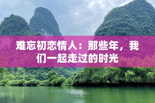 难忘初恋情人：那些年，我们一起走过的时光