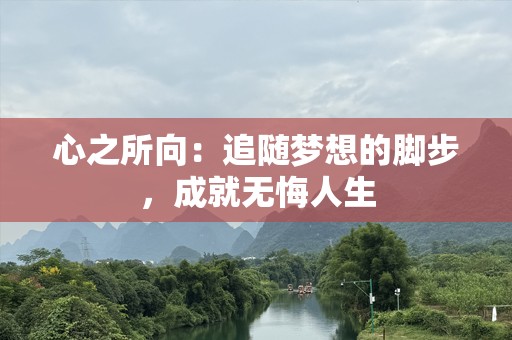 心之所向：追随梦想的脚步，成就无悔人生