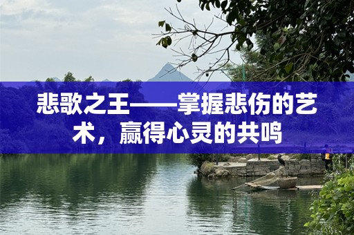 悲歌之王——掌握悲伤的艺术，赢得心灵的共鸣
