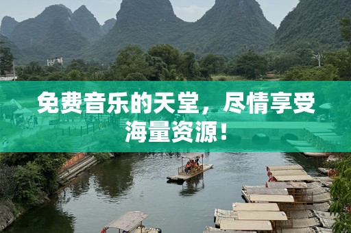 免费音乐的天堂，尽情享受海量资源！