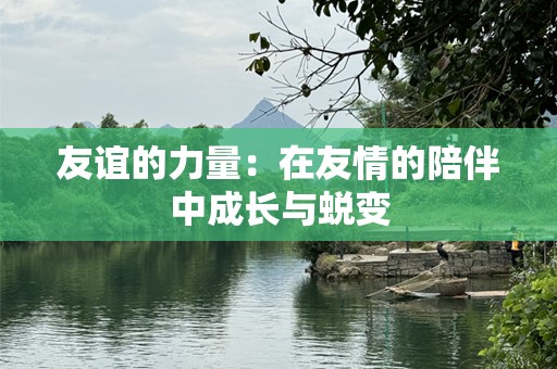 友谊的力量：在友情的陪伴中成长与蜕变