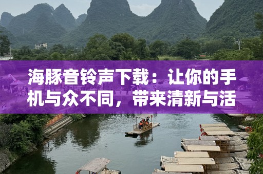 海豚音***下载：让你的手机与众不同，带来清新与活力！