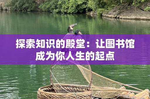 探索知识的殿堂：让图书馆成为你人生的起点