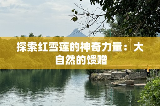 探索红雪莲的神奇力量：大自然的馈赠