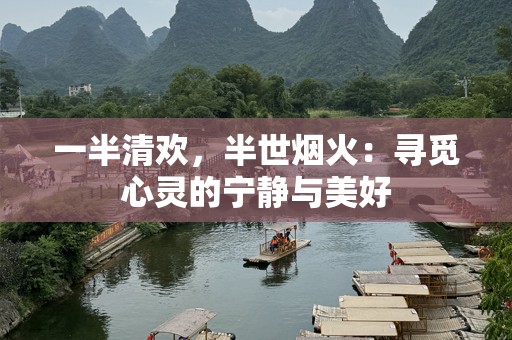 一半清欢，半世烟火：寻觅心灵的宁静与美好