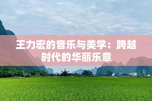 王力宏的音乐与美学：跨越时代的华丽乐章