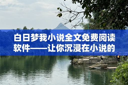 白日梦我小说全文免费阅读软件——让你沉浸在小说的海洋中