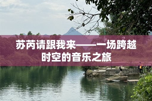 苏芮请跟我来——一场跨越时空的音乐之旅