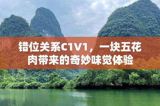 错位关系C1V1，一块五花肉带来的奇妙味觉体验
