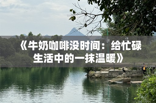 《牛奶咖啡没时间：给忙碌生活中的一抹温暖》