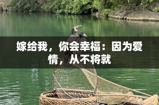 嫁给我，你会幸福：因为爱情，从不将就