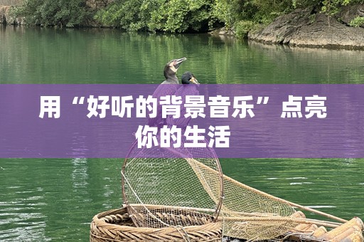 用“好听的背景音乐”点亮你的生活