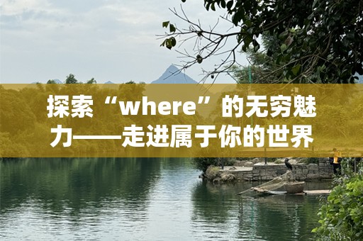 探索“where”的无穷魅力——走进属于你的世界