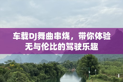 车载DJ舞曲串烧，带你体验无与伦比的驾驶乐趣