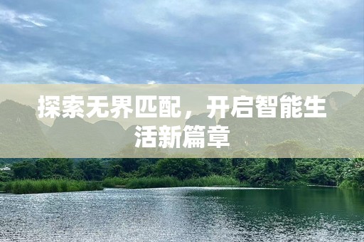 探索***匹配，开启智能生活新篇章