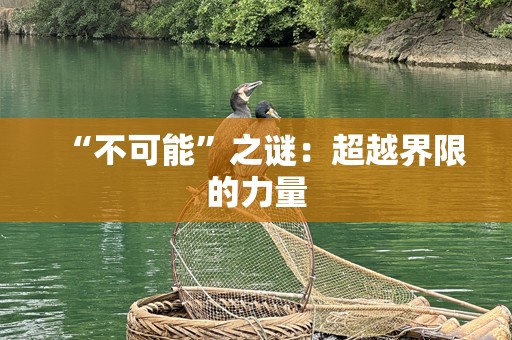“不可能”之谜：超越界限的力量