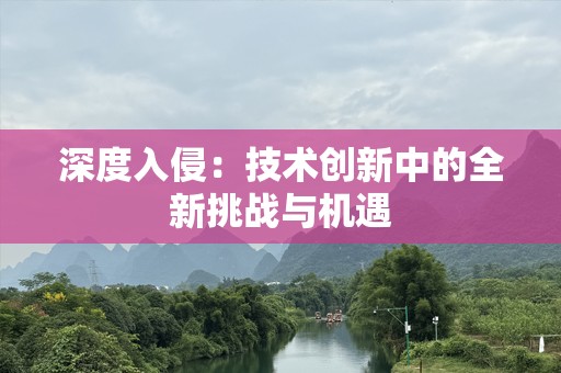 深度入侵：技术创新中的全新挑战与机遇