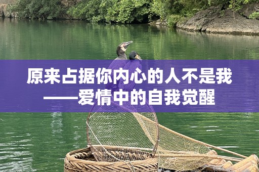 原来占据你内心的人不是我——爱情中的自我觉醒