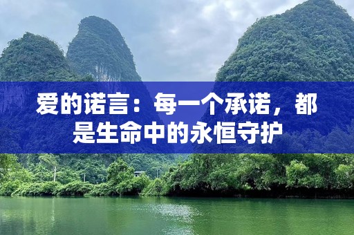 爱的诺言：每一个承诺，都是生命中的永恒守护