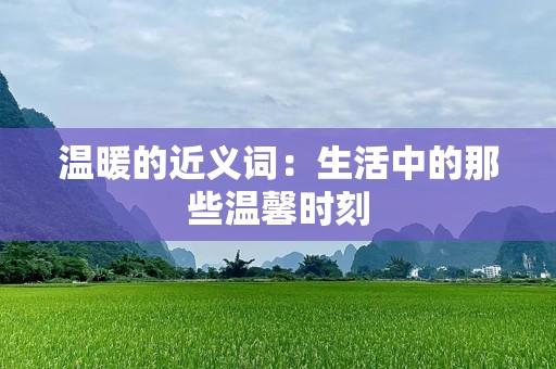 温暖的近义词：生活中的那些温馨时刻