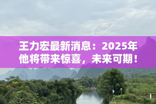 王力宏最新消息：2025年他将带来惊喜，未来可期！
