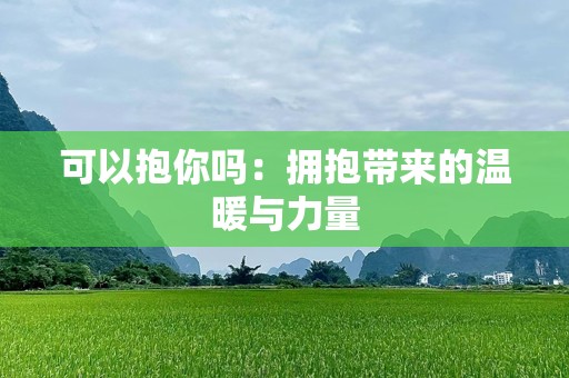 可以抱你吗：拥抱带来的温暖与力量