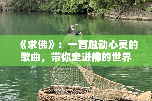 《求佛》：一首触动心灵的歌曲，带你走进佛的世界