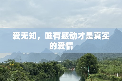 爱无知，唯有感动才是真实的爱情