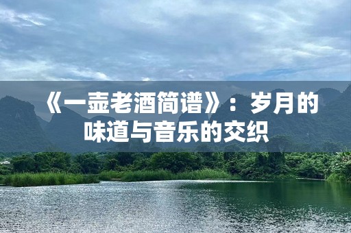《一壶老酒简谱》：岁月的味道与音乐的交织
