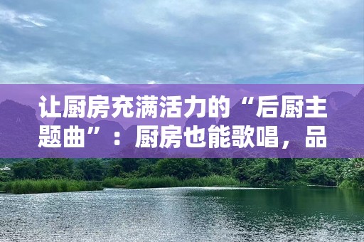 让厨房充满活力的“后厨主题曲”：厨房也能歌唱，品味每一刻的美味