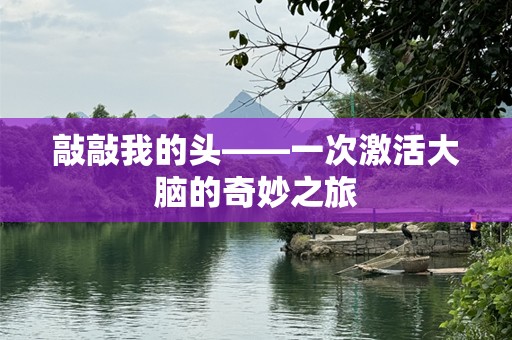 敲敲我的头——一次激活大脑的奇妙之旅