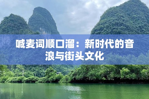 喊麦词顺口溜：新时代的音浪与街头文化