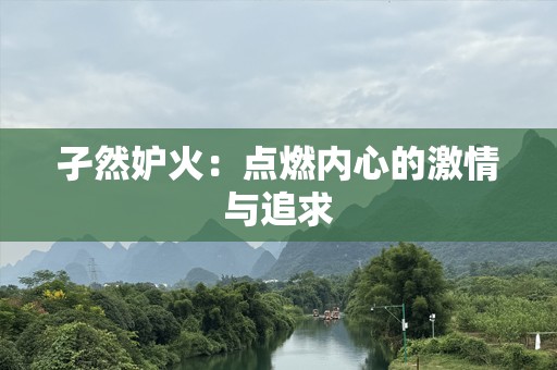 孑然妒火：点燃内心的激情与追求