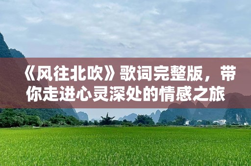 《风往北吹》歌词完整版，带你走进心灵深处的情感之旅