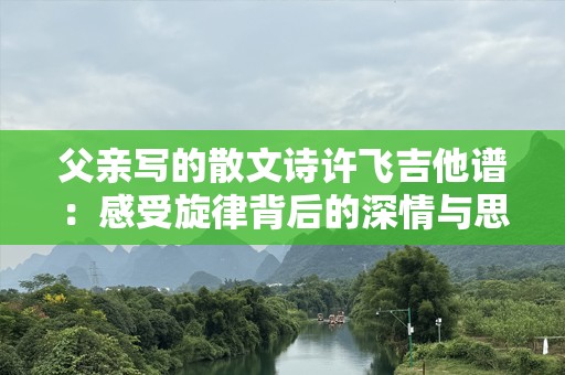 父亲写的散文诗许飞吉他谱：感受旋律背后的深情与思考