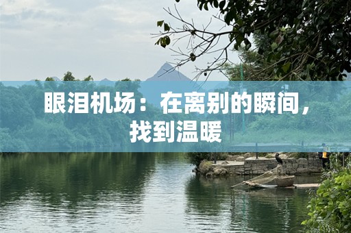 眼泪机场：在离别的瞬间，找到温暖