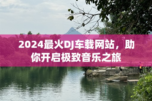 2024最火DJ车载网站，助你开启极致音乐之旅