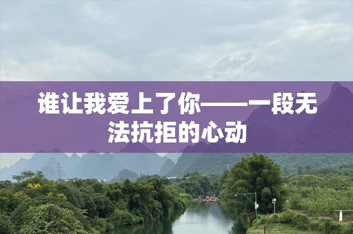 谁让我爱上了你——一段无法抗拒的心动