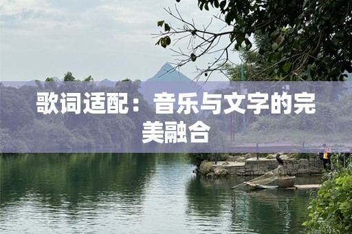歌词适配：音乐与文字的完美融合