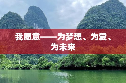 我愿意——为梦想、为爱、为未来
