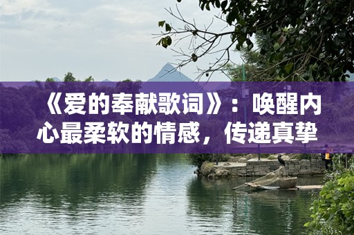 《爱的奉献歌词》：唤醒内心最柔软的情感，传递真挚的爱与关怀